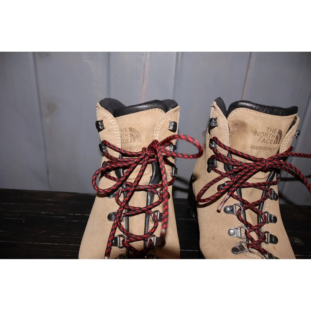 The North Face Hiking Boots Icepick Men 11.5 Tan Waterproof Suede Made In Italy